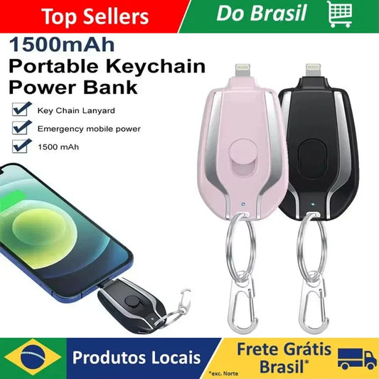 Mini Chaveiro Carregador de Celular